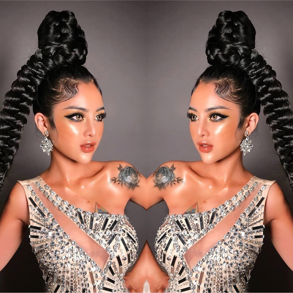 Hoa Tai Đá Cô Dâu Đẹp Dáng Dài Giot Nước Thời Trang NHÀ NHỎ 025