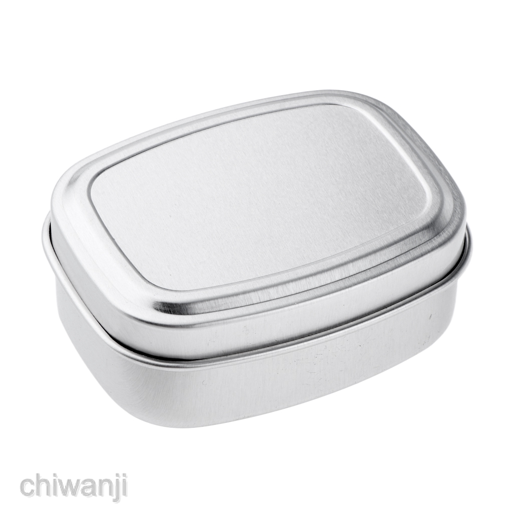 Bộ 5 Hộp Thiếc Đựng Thảo Mộc Hình Vuông 80ml