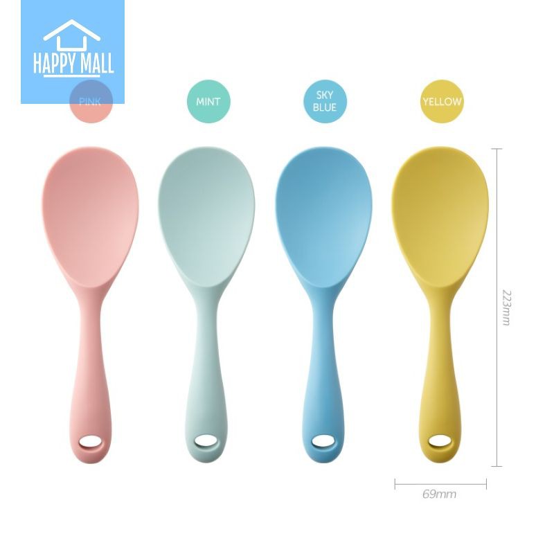 Muôi múc cơm vá xới cơm Lock&Lock bằng nhựa bọc Silicone chịu nhiệt độ cao CKT207