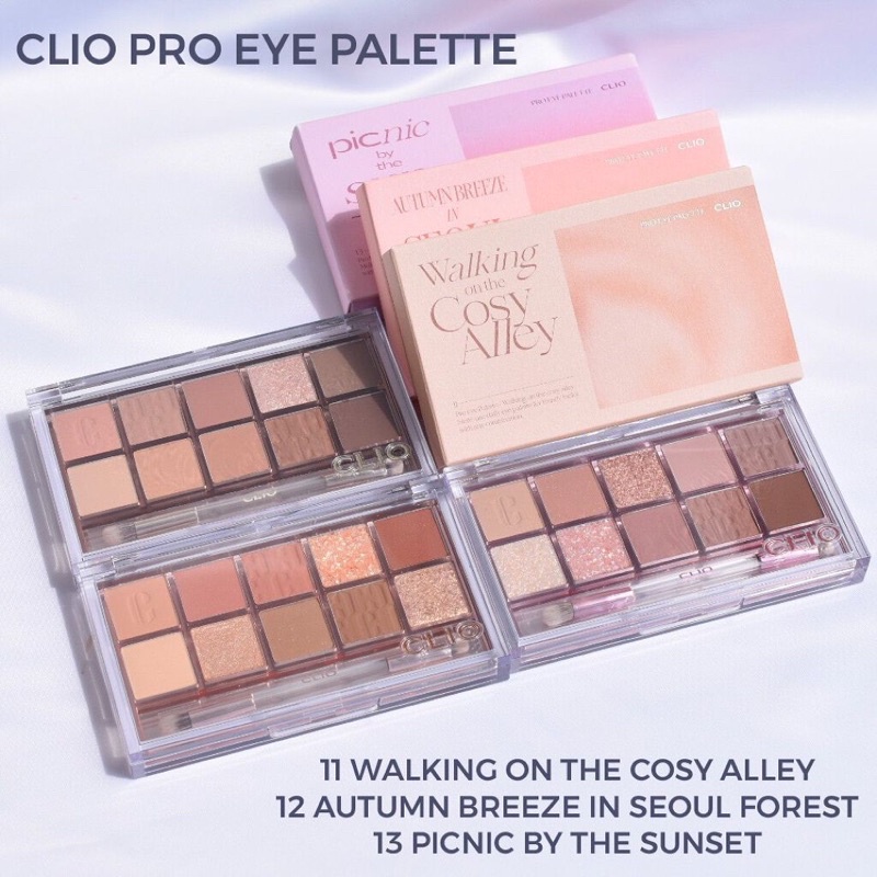 Bảng phấn mắt Clio Pro Eye Palette full bảng màu