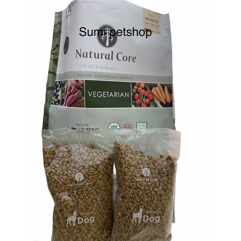 1.2kg thức ăn chay Naturalcore cho chó mèo nhập khẩu HànQuốc