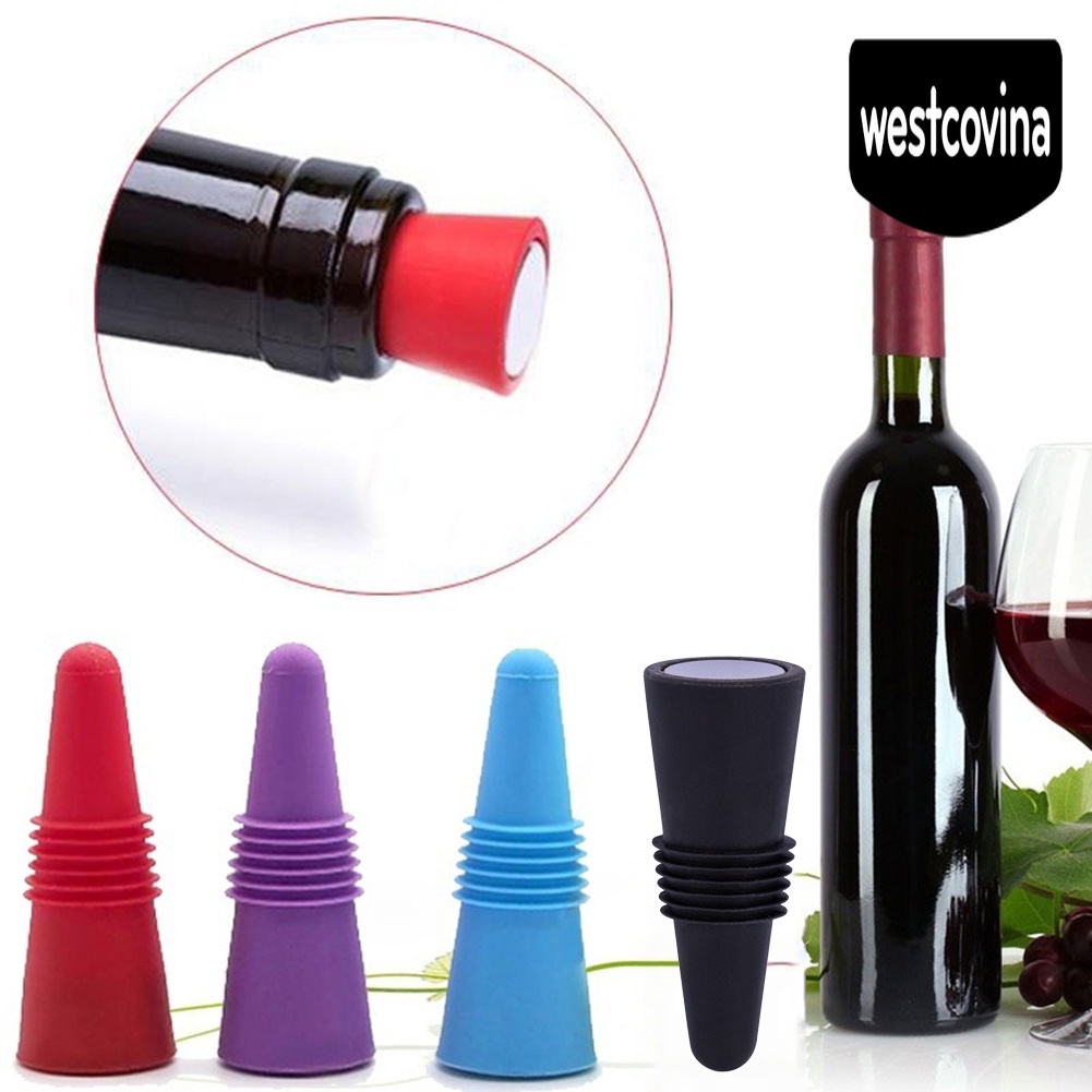 [Hot]☀ Nút Đậy Chai Rượu Vang Bằng Silicone Có Thể Tái Sử Dụng Ốp