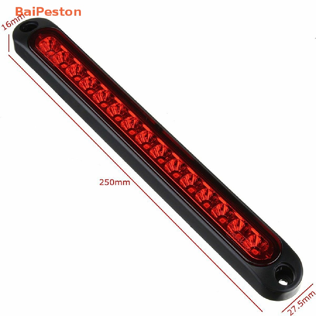 1 Đèn Phanh Xe Tải RV 15 Bóng LED 25CM Màu Đỏ