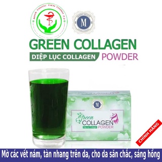 [ Chính Hãng] - Diệp Lục Collagen Green Collagen Powder Giúp làm mờ các vết nám, tàn nhang trên da, cho da săn chắc