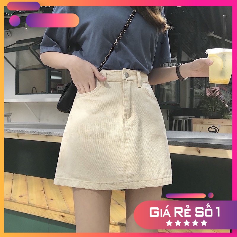 Chân Váy Nữ Dáng A Lưng Cao Vải Kaki Mềm Mát | BigBuy360 - bigbuy360.vn