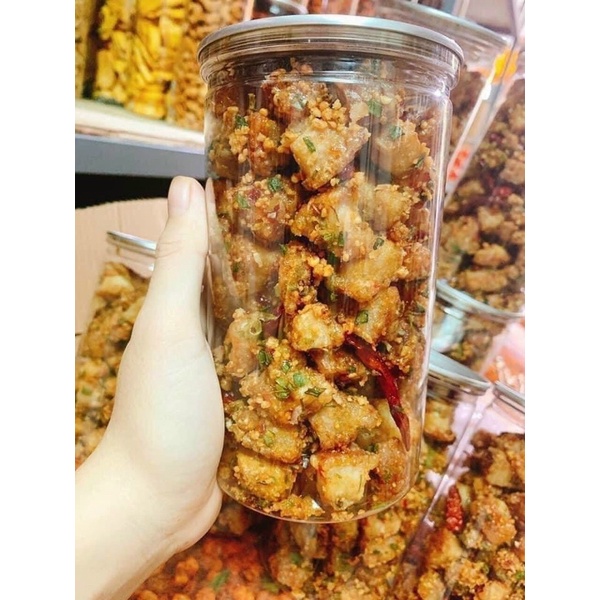 Tóp Mỡ Mắm Tỏi 250g Tóp Mỡ Chiên Mắm Đồ Ăn Vặt Kim Lê Food | BigBuy360 - bigbuy360.vn