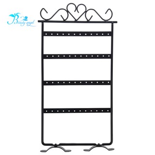 Giá treo dây chuyền , hoa tai hình trái tim lớn màu đen