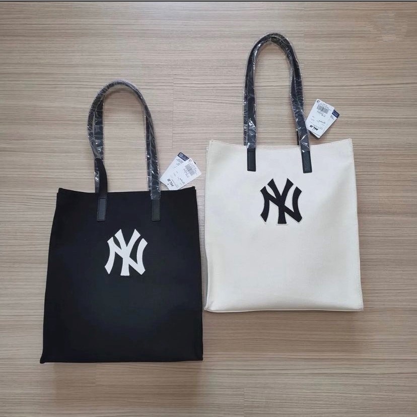 Túi MLB Chính Hãng Túi Tote Nam Nữ Basic Canvas New York Yankees Chuẩn Auth