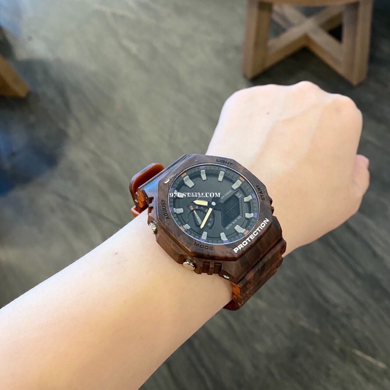 Đồng Hồ Nam G. 2100 thể thao cam đất