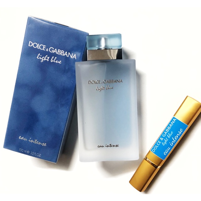 Mẫu thử nước hoa dolce &gabbana lightblue eau intense 10ml dạng xịt