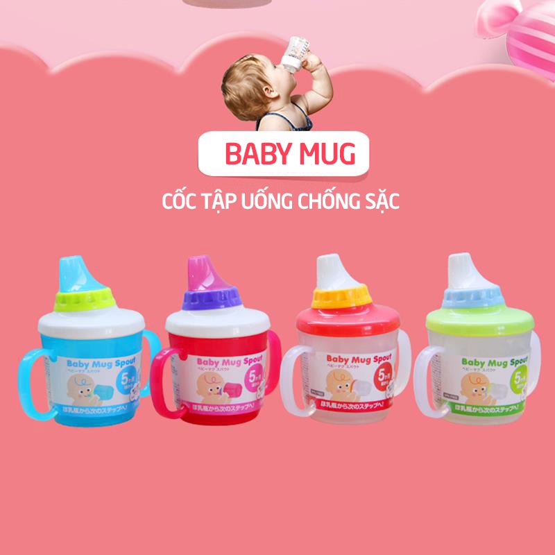 Cốc tập uống nước chống sặc Baby Mug Nhật