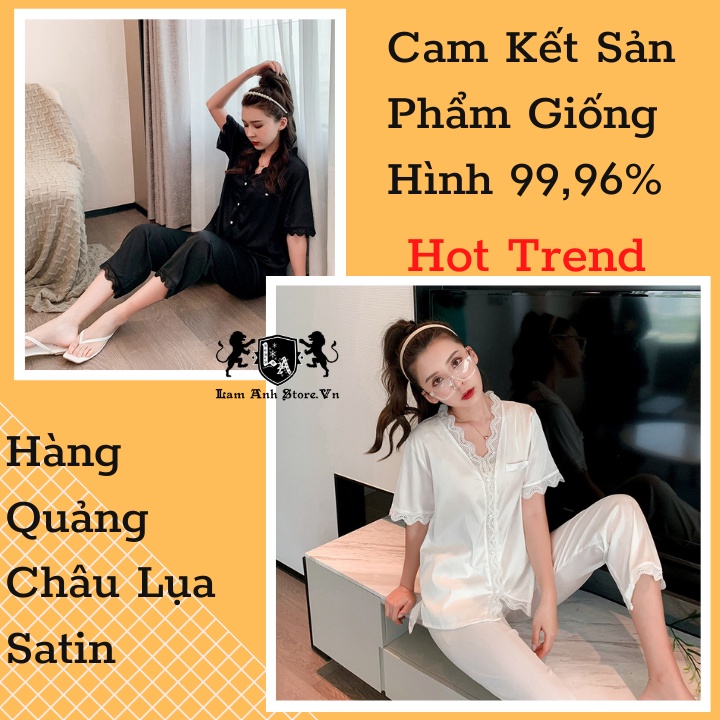 Bộ ngủ, bộ pijama, Set pizama , ngủ lụa phối ren , bộ-ngủ tiểu thư sang chảnh, Hàng Quảng Châu, Mặc Siêu Mềm Mịn | BigBuy360 - bigbuy360.vn