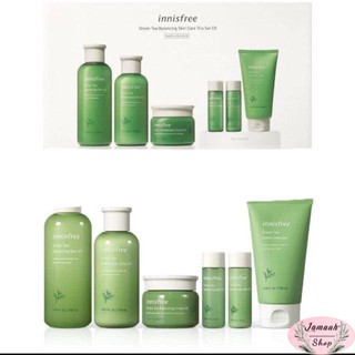 ( CHÍNH HÃNG ) Bộ Dưỡng Da Trà Xanh 6 Sản Phẩm Innisfree Green Tea Balancing Skin Care Trio Set EX