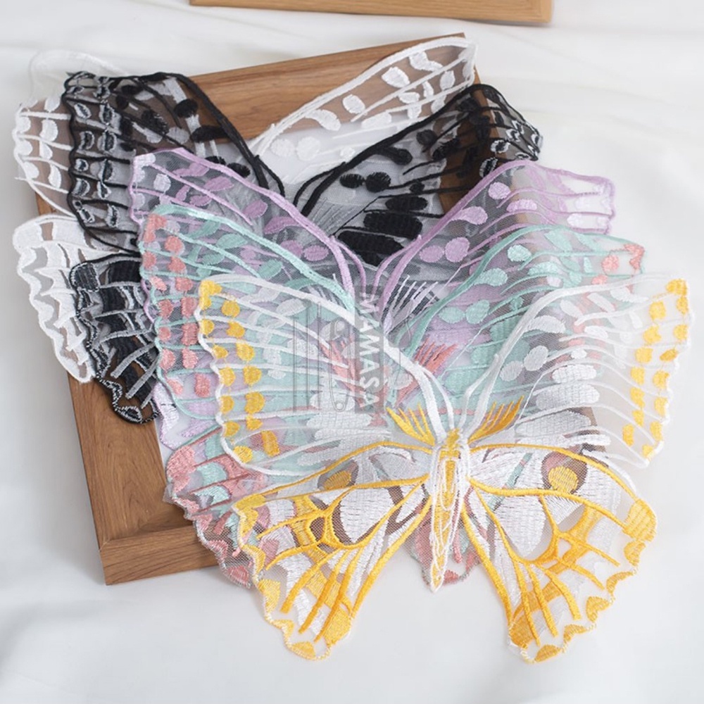 1 Miếng Vá, May Quần Áo Hình Bươm Bướm, Kích Thước 29X29Cm