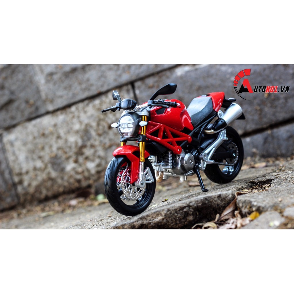 MÔ HÌNH XE DUCATI MONSTER 696 RED 1:12 MAISTO 4632