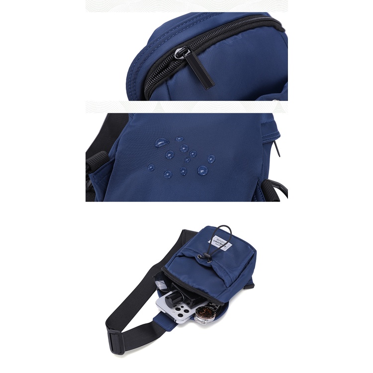 Túi đeo chéo trước ngực mini phong cách thể thao thời trang cho nam và nữ