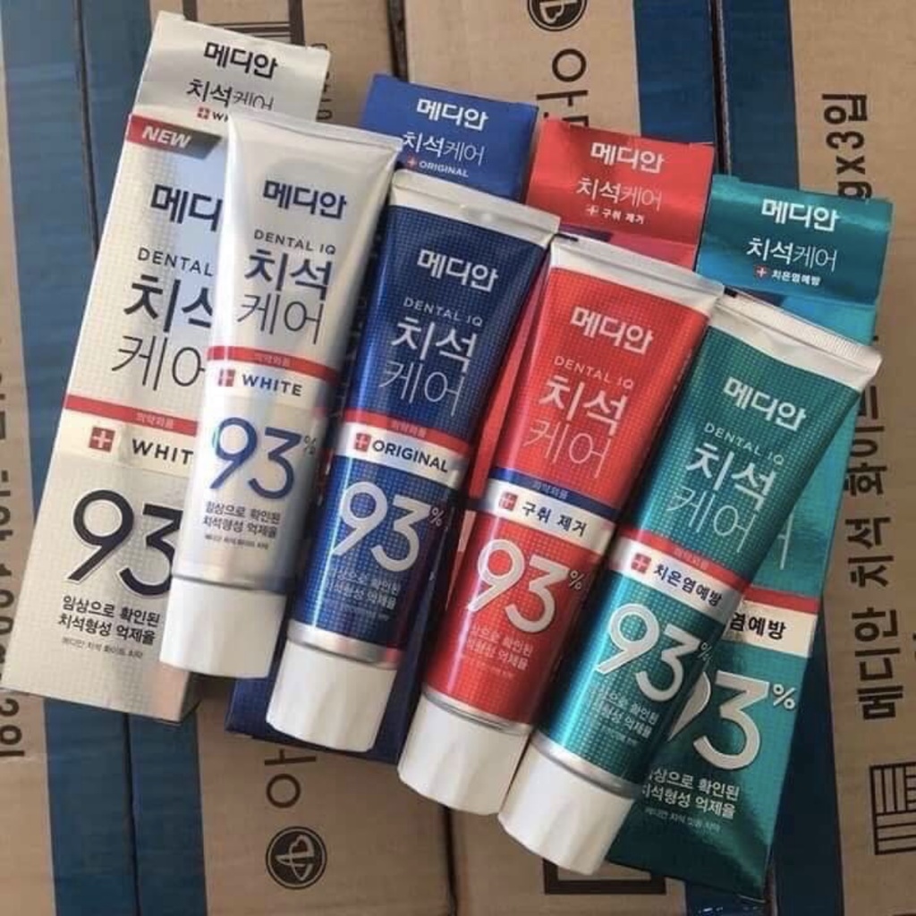 Kem đánh răng Hàn Quốc trắng răng MEDIAN DENTAL IQ 93% 120g DR02