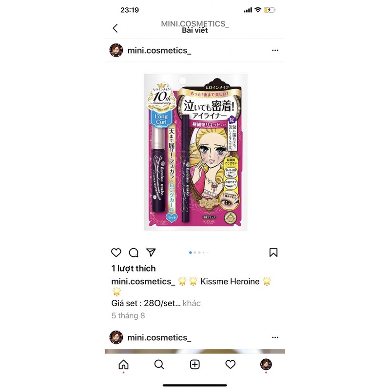 Set Mascara Kissme Heroine