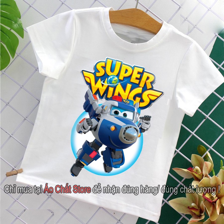 Áo thun hoạt hình trẻ em đội bay siêu đẳng Super Wings SW02 | Áo Chất Store
