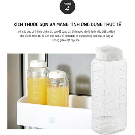 Bình Đựng Nước Lock&Lock Chess Water Bottle HAP810 [1L] HAP812 [1.5L] Nắp Màu Trắng, Chịu Nhiệt Tốt