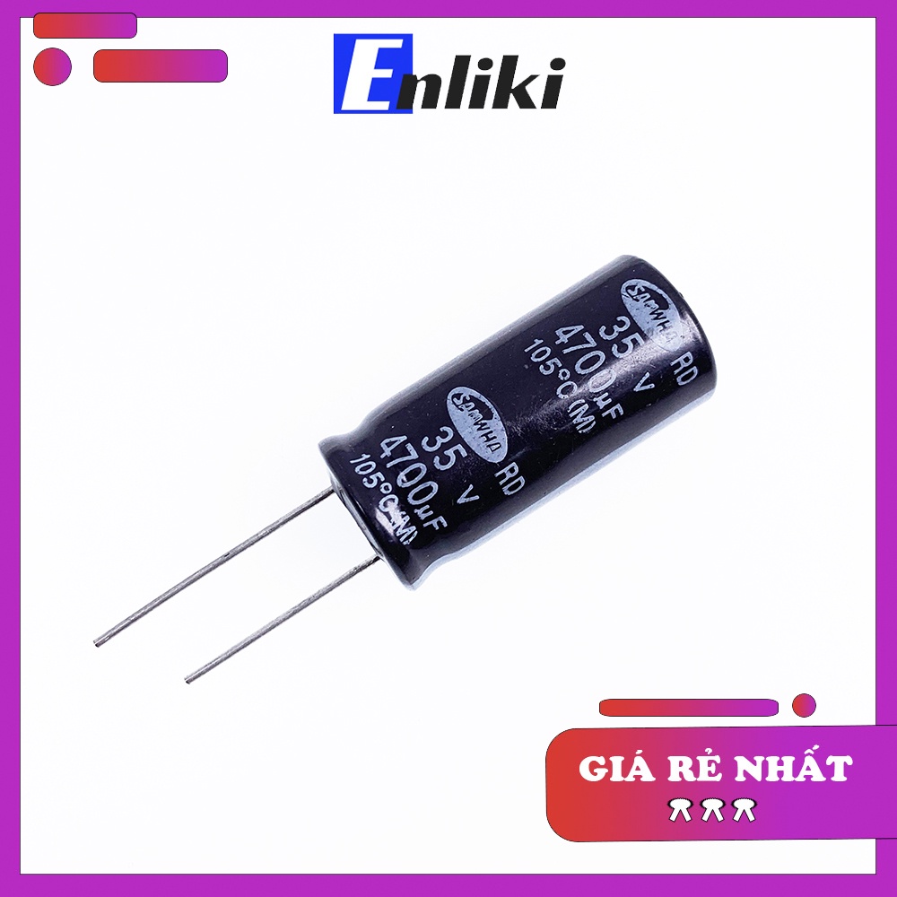 Tụ 4700uF 35V SAMWHA 16x35mm