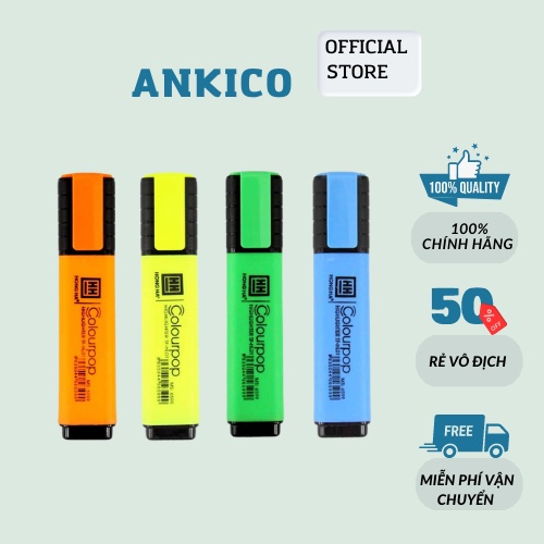 Bút nhớ dòng Hồng Hà Colourpop- Bút highlight cho học tập TF-HL01 6599 ANKICO