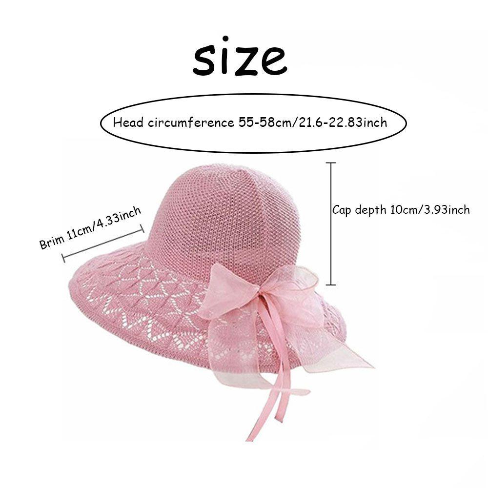 Mũ Rộng Vành Thoáng Khí Thắt Nơ Thời Trang Đi Biển Mùa Hè Cho Nữ