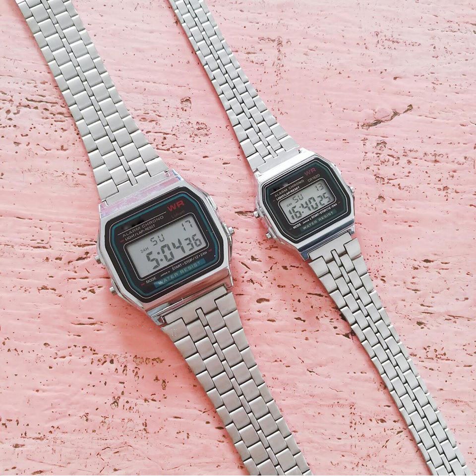 Đồng hồ nam, nữ A159W dây thép không gỉ , kiểu dáng cổ điển dành cho giới trẻ. Mini_watches | BigBuy360 - bigbuy360.vn