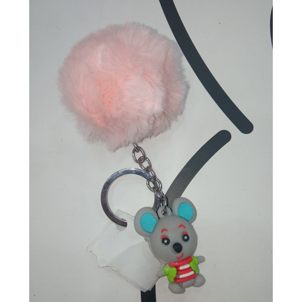 Móc khóa cục bông nhiều hình