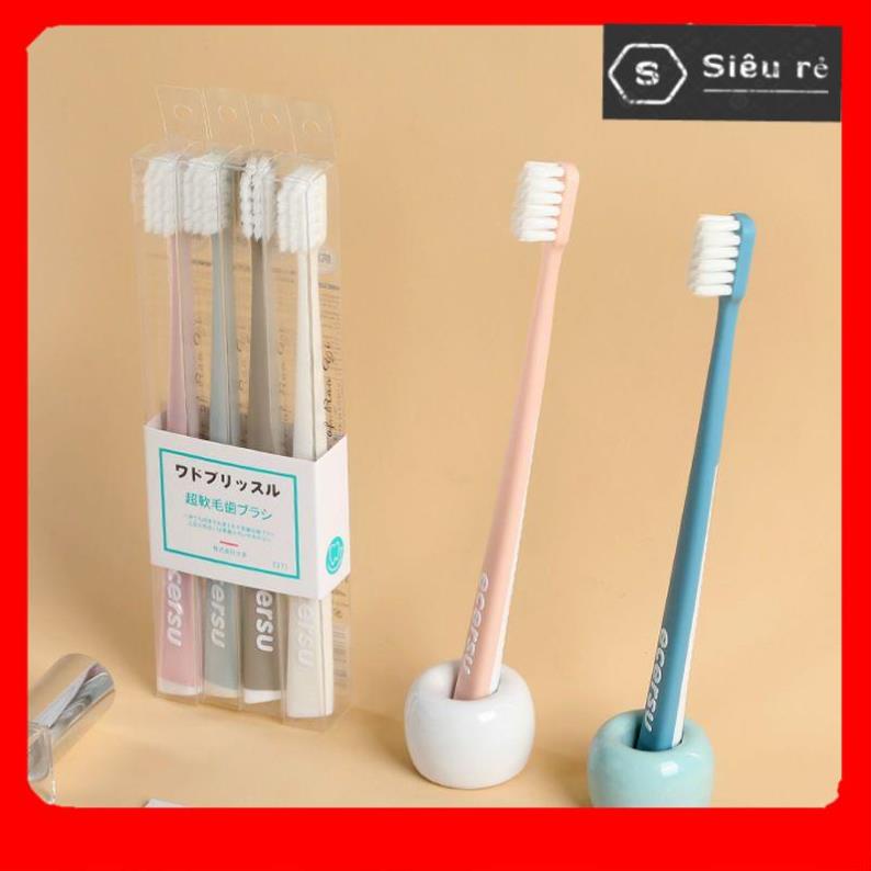 COMBO 4 CHIẾC BÀN CHẢI SỢI LÔNG MỀM HÀNG XUẤT NHẬT CAO CẤP (LA1115)