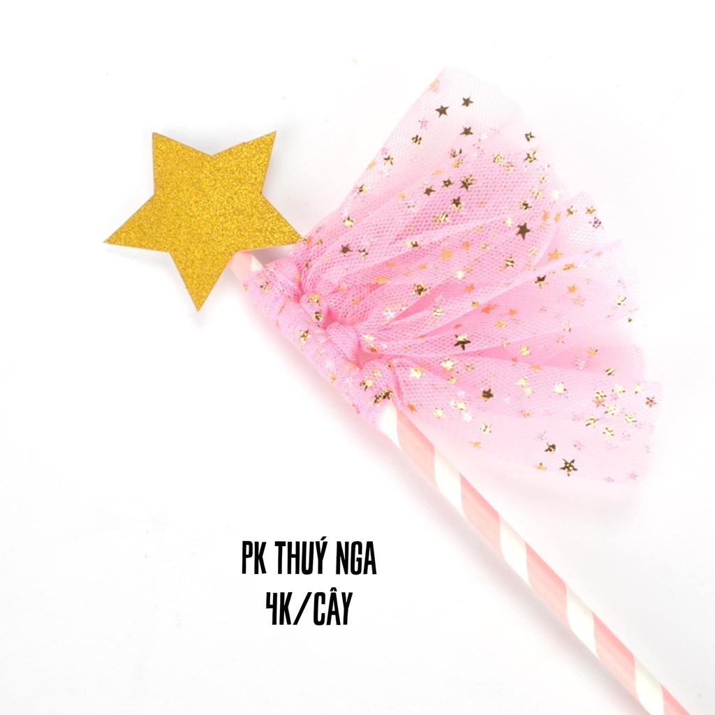 5 NGÔI SAO NƠ REN TRANG TRÍ BÁNH KEM