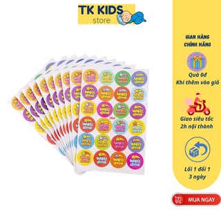 Sticker giấy TK KIDS cho bé ngộ nghĩnh đáng yêu 10 tấm