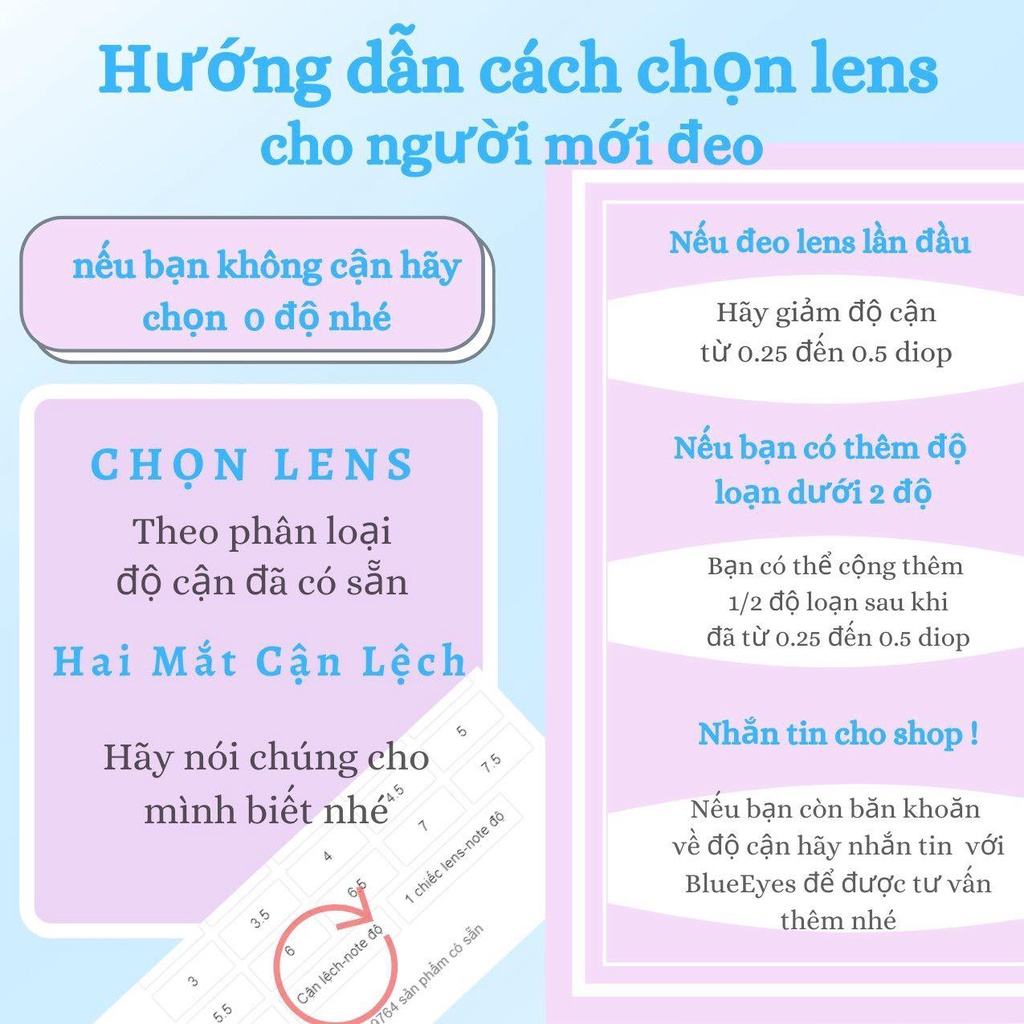 Kính áp tròng cận Blue Eyes - JEUNESSE BROWN - Lens cận màu nâu nhẹ nhàng tự nhiên - lens nhập khẩu chính hãng Hàn Quốc