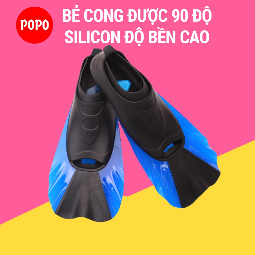 Chân nhái lặn biển, chân vịt lặn biển, chất liệu silicone ôm chân thoải mái vận động SPORTY (MÀU XANH)