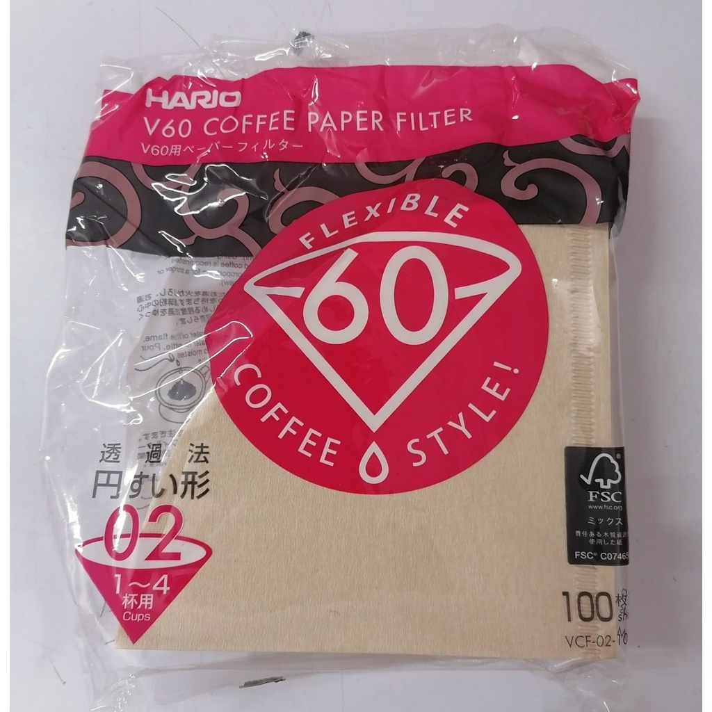 [TÚI 100 cái – NÂU] GIẤY LỌC CÀ PHÊ [Japan] HARIO V60 (Unbleached) Coffee Paper Filter