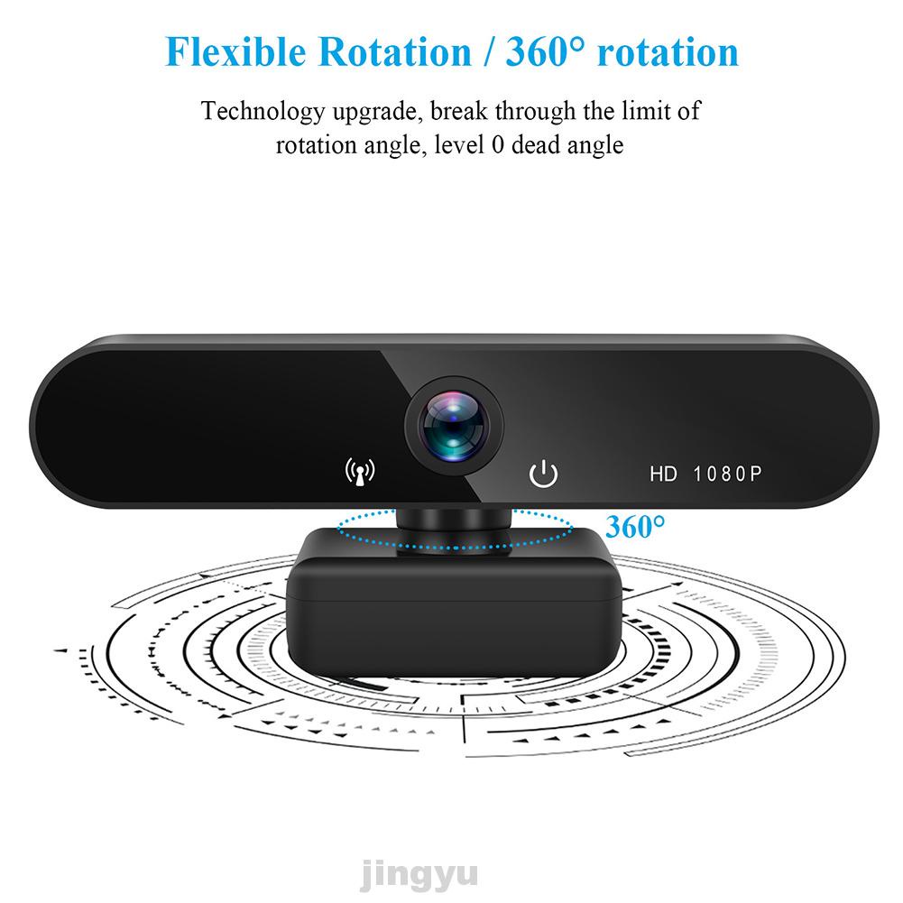 Webcam Hd 1080p Xoay 360 Độ Kèm Vỏ Bọc Micro Hỗ Trợ Gọi Riêng Tư Cho Pc | BigBuy360 - bigbuy360.vn