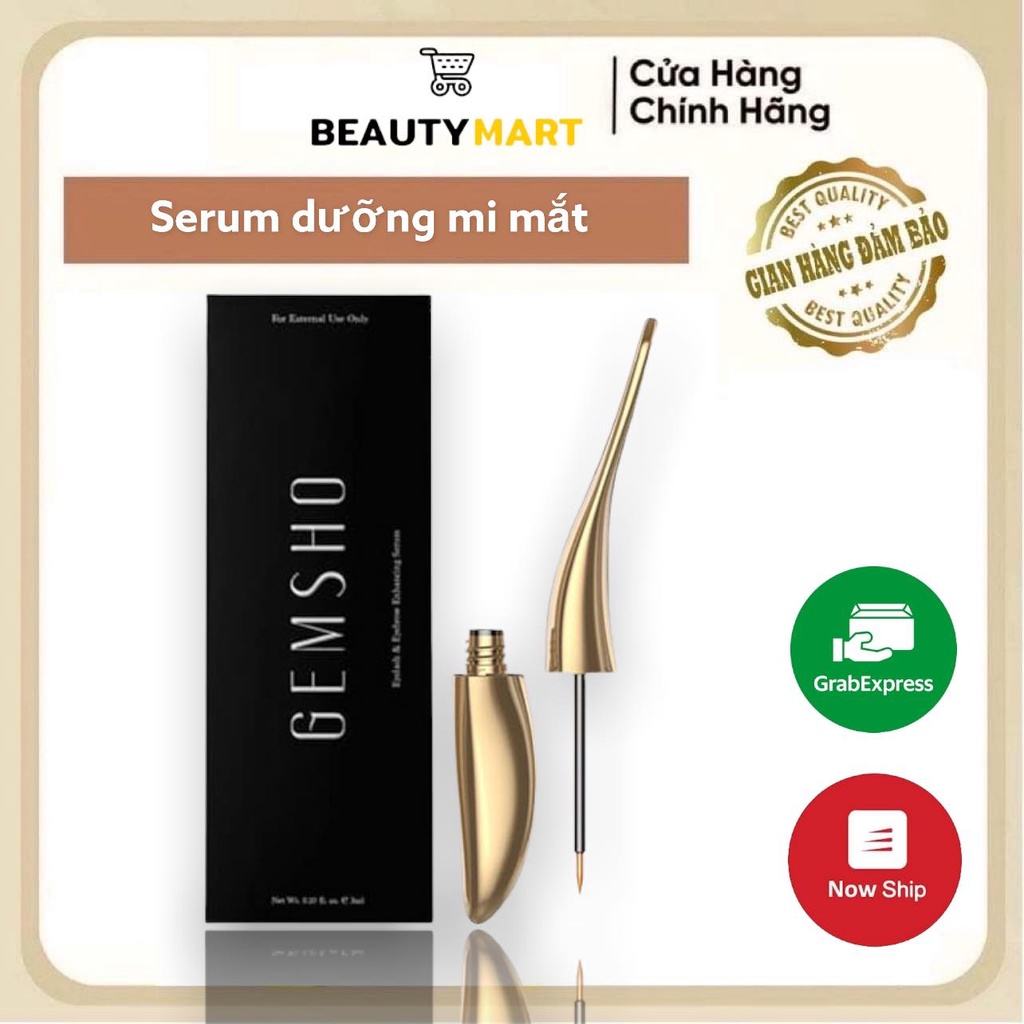 Serum Dưỡng Mi Gemsho Mi Mọc Nhanh, Ngăn Rụng Mi - Chính hãng