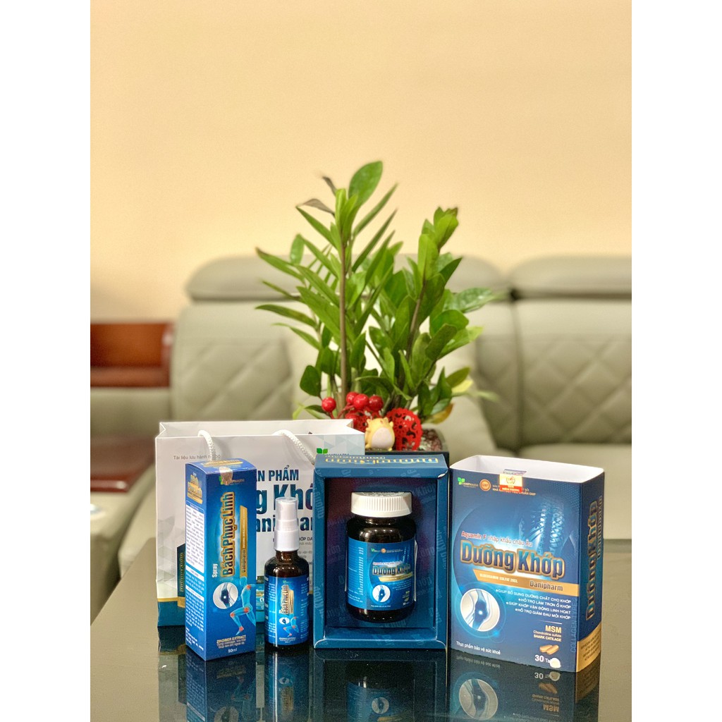 Bộ sản phẩm Dưỡng Khớp DANIPHARM (30 viên), kèm Xịt Giảm Đau Bách Phục Linh