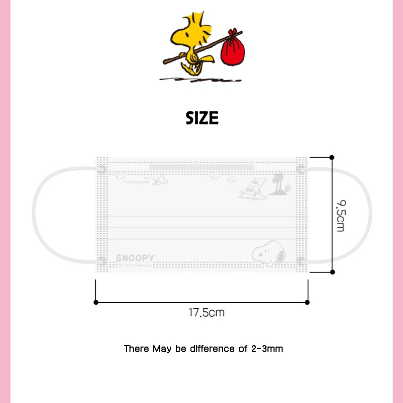 Khẩu trang dạng xịt NCT Snoopy 50EA KF-AD