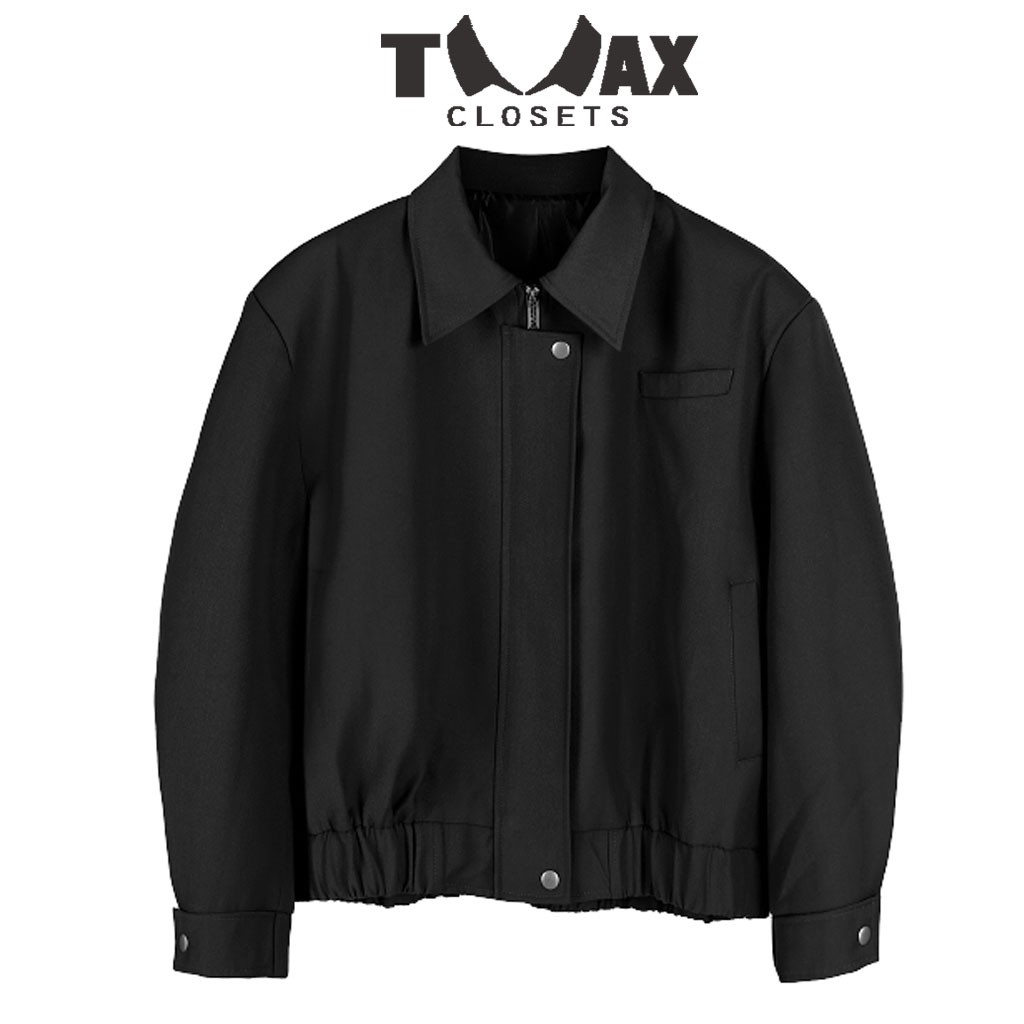 Áo khoác BOMBER JACKET KAKI, Áo bomber TMAX CLOSETS nam nữ đen, sành điệu, cá tính độc lạ UNISEX  mã TM-BB1021