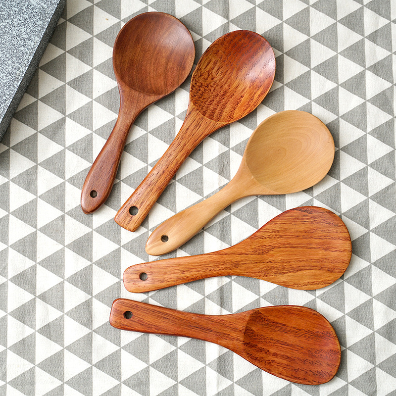Muỗng Gỗ Chống Bỏng Tiện Dụng Cho Nhà Hàng