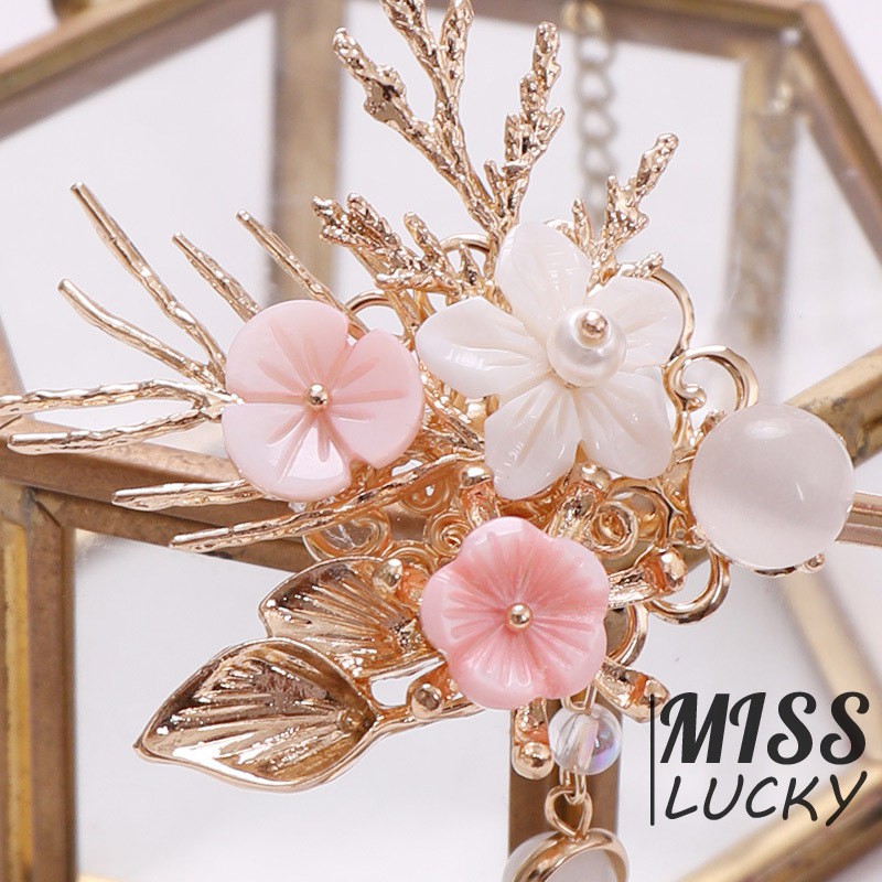 Trâm cài tóc tua rua phong cách retro thời trang cho nữ