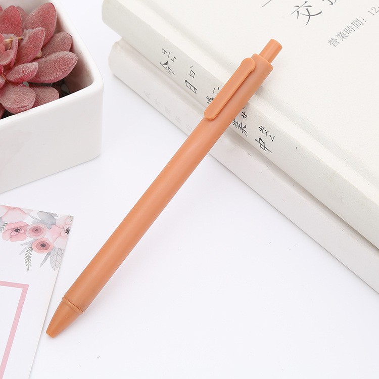 Bút bi bấm mực đen dễ thương cute ngòi 0.5mm màu pastel