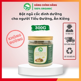 Bột ngũ cốc cao cấp cho người tiểu đường Nguyên Vị 20 Hạt tăng giảm cân không đường hộp 300g