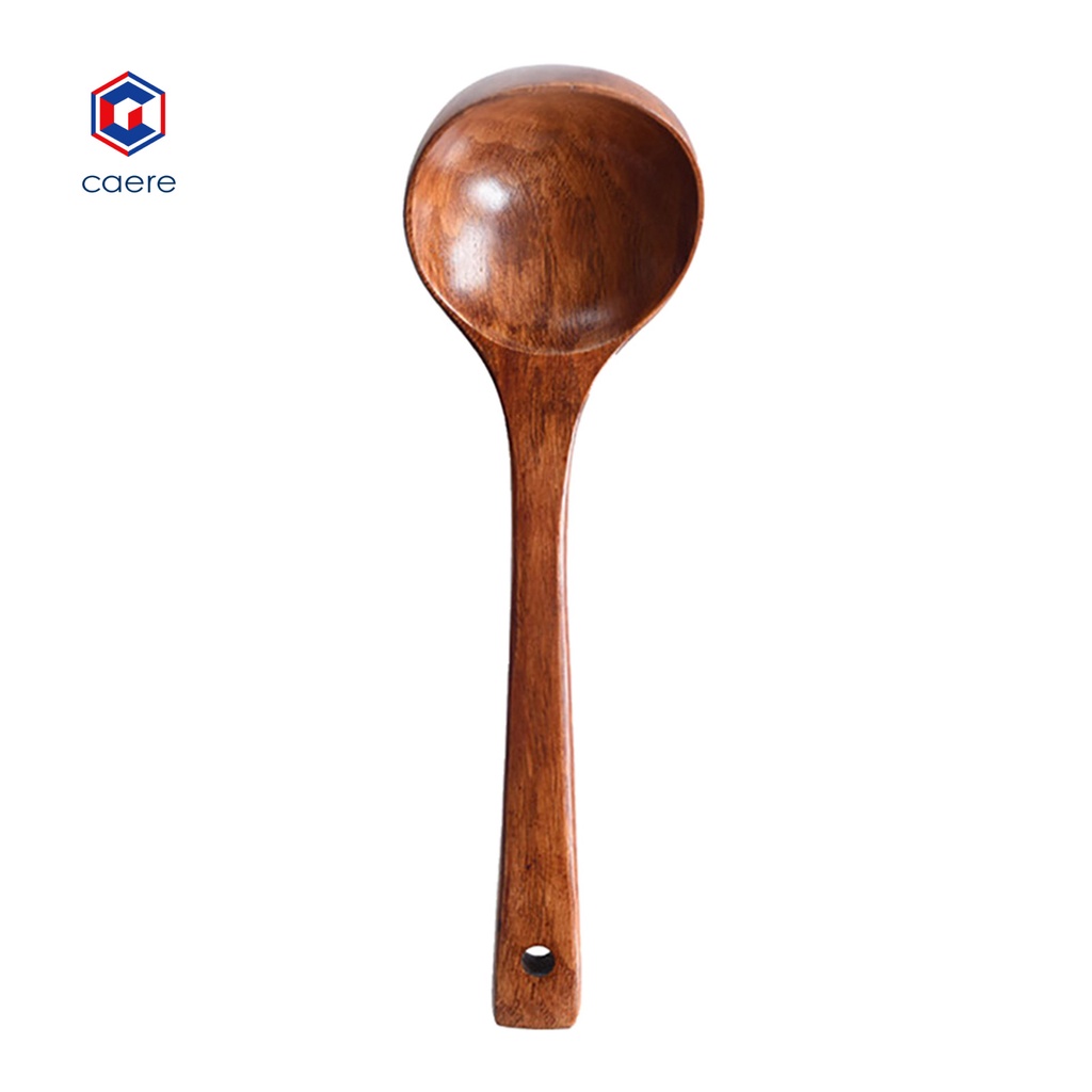 Muỗng múc canh bằng gỗ tay cầm dài tiện dụng dùng trong nhà bếp