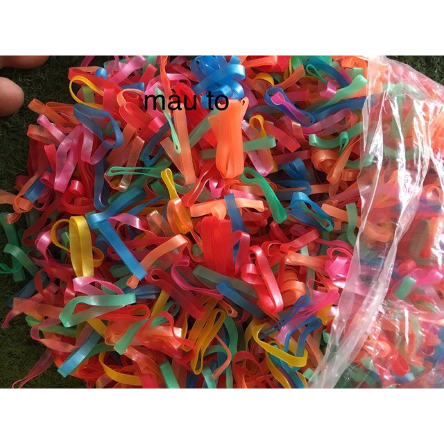 100g dây chun buộc tóc nhiều màu cho bé