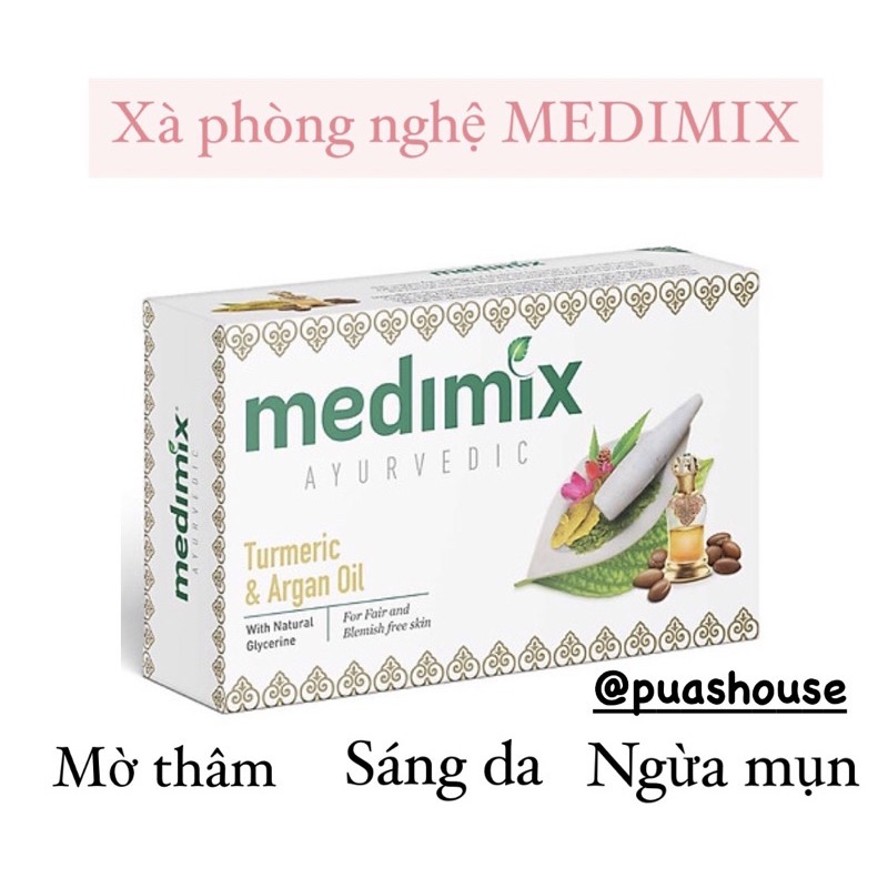 [ CHÍNH HÃNG ] BÁNH XÀ PHÒNG MEDIMIX NGHỆ & DẦU ARGAN SÁNG DA ẤN ĐỘ 125G