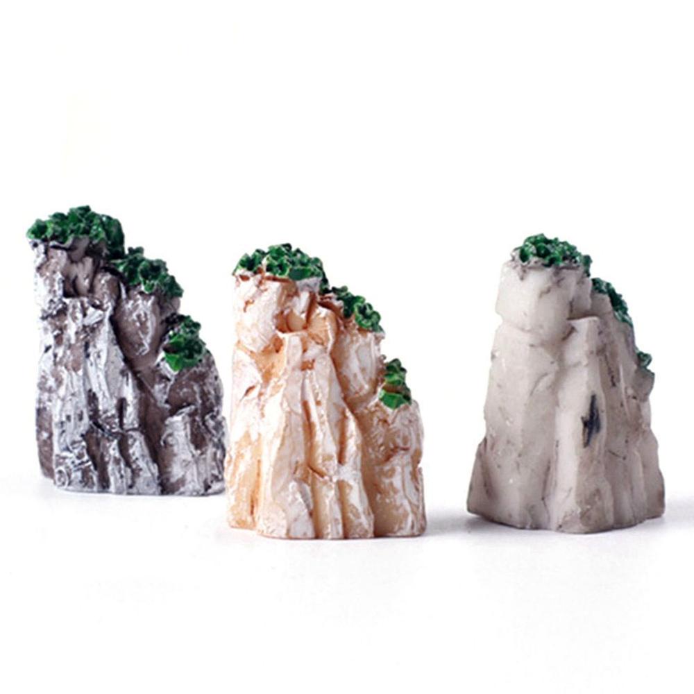 Mô Hình Ngọn Núi Mini Bằng Nhựa Resin Tự Nhiên Trang Trí Nhà Búp Bê