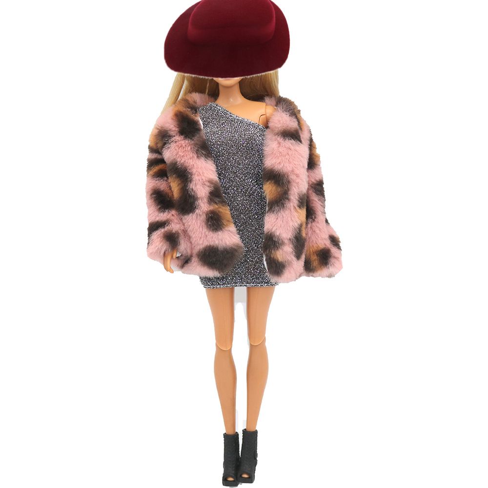 Leopard Coat 29cm Doll Clothes