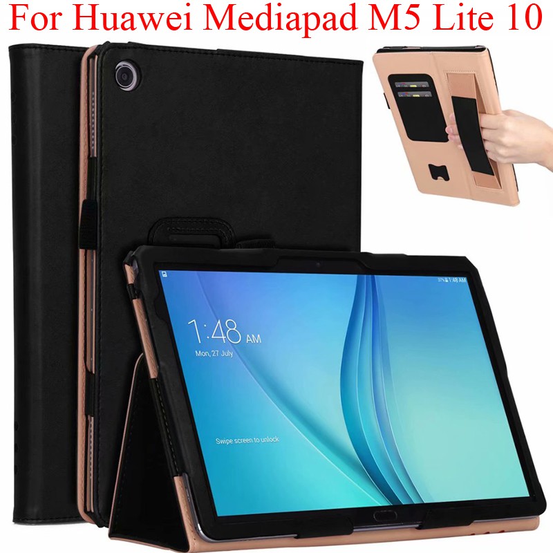 Kinh doanh Ốp lưng Huawei Mediapad M5 Lite 10 Case Bach 2 Handrest Cover BAH2-W09 BAH2-W19 Vỏ bảo vệ